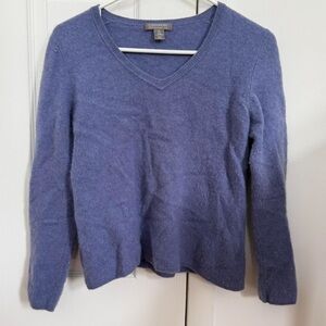 Charter Club cashmere v-neck sweater, M
